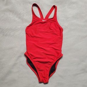 Nike Y2K Red One Piece Bathing Suit